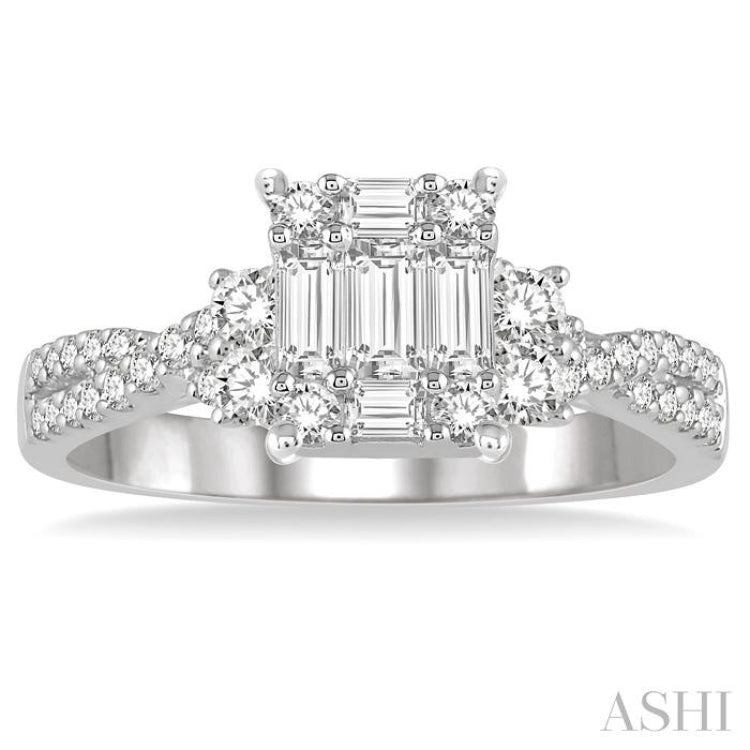 Fusion Diamond Engagement Ring