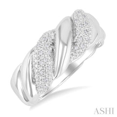 Silver Bold Diamond Fashion Ring