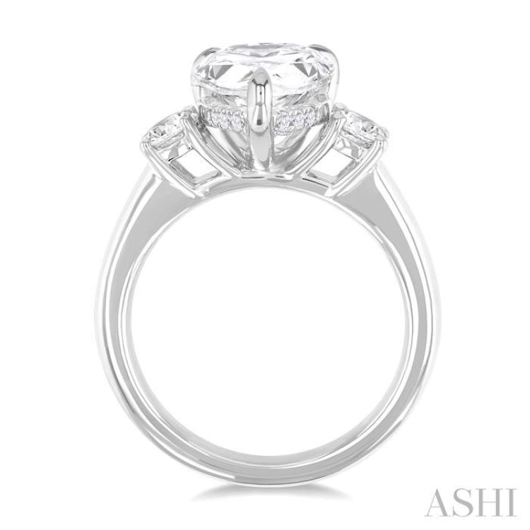 Pear Shape Semi-Mount Diamond Engagement Ring