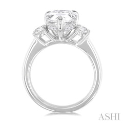 Pear Shape Semi-Mount Diamond Engagement Ring